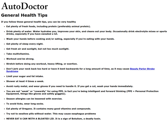 takingcare/generalhealthtips screenshot