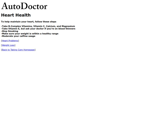 takingcare/hearthealth screenshot
