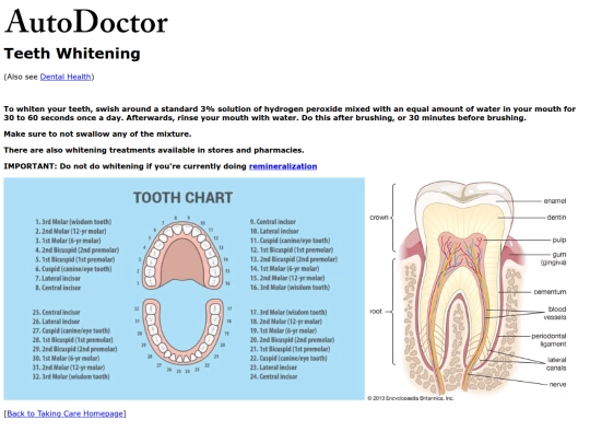 takingcare/teethwhitening screenshot
