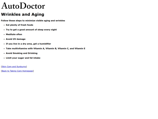 takingcare/wrinklesandaging screenshot