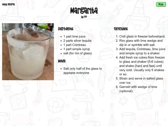 recipe-pages/margarita screenshot