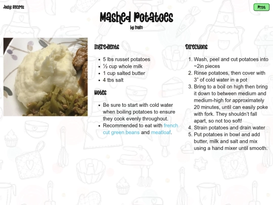 recipe-pages/mashed-potatoes screenshot