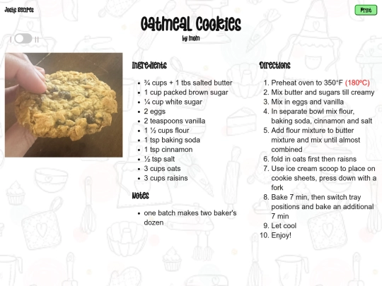 recipe-pages/oatmeal-cookies screenshot