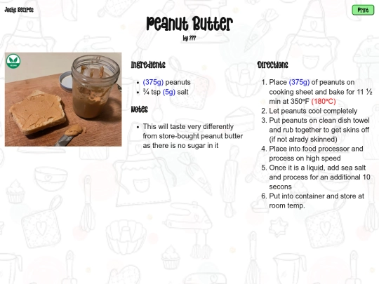 recipe-pages/peanut-butter screenshot