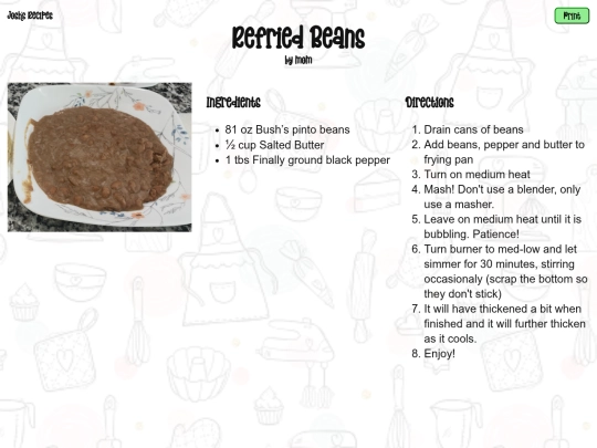 recipe-pages/refried-beans screenshot