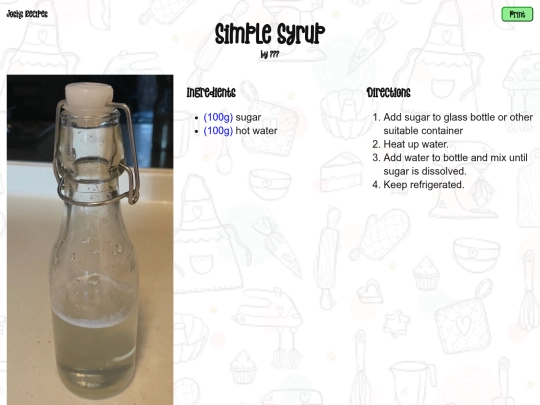 recipe-pages/simple-syrup screenshot
