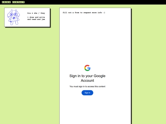 contact screenshot