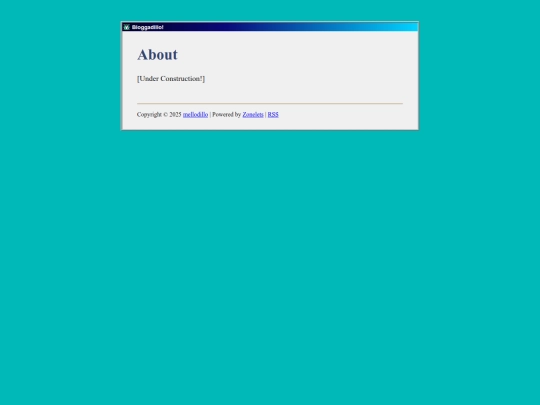 blog/about screenshot