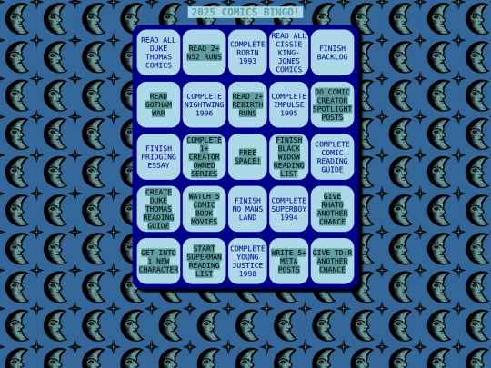 2025bingo screenshot