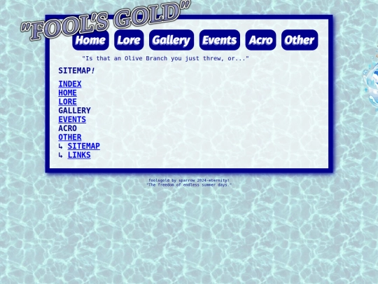foolsgold/sitemap screenshot