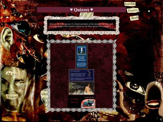 quizzes screenshot