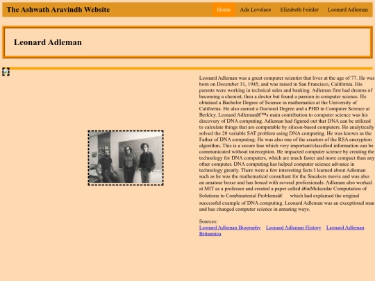 Leonard-Adleman screenshot