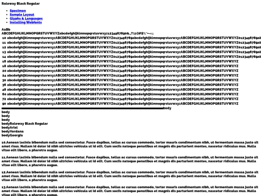 fonts/raleway-black-demo screenshot