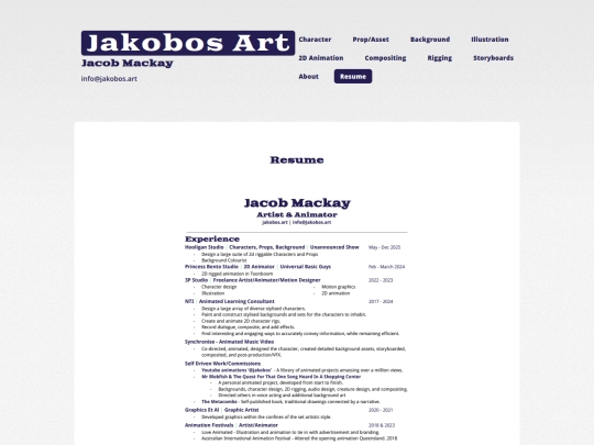 resume screenshot
