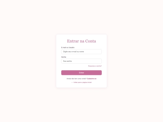 login screenshot