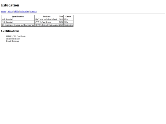education screenshot