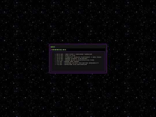 changelog screenshot