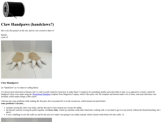 Sewing/Handclaws screenshot