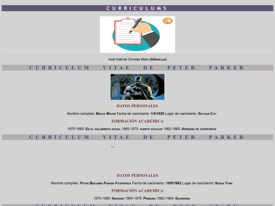 curriculum screenshot
