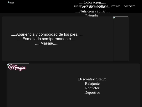 donatta/peluqueria/Servicios screenshot