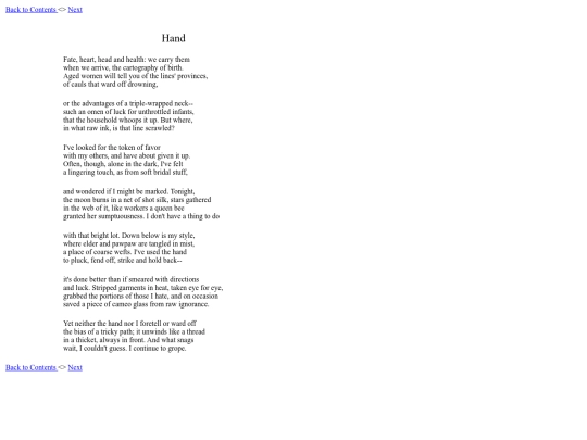 poetry/Hand screenshot