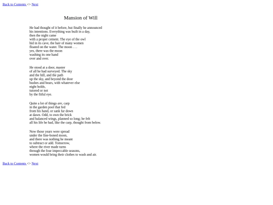 poetry/Mansion of Will screenshot