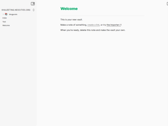 Welcome screenshot