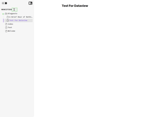 blogposts/Test For Dataview screenshot