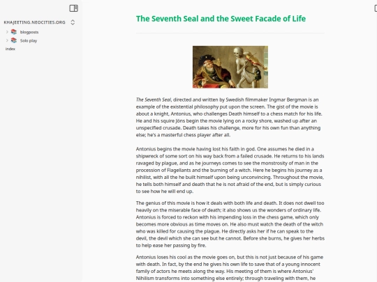 blogposts/the-seventh-seal-and-the-sweet-facade-of-life screenshot