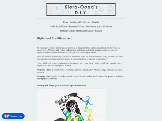 portfolio-pages/digitalandtraditionalart screenshot