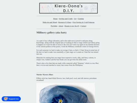 portfolio-pages/hats-portfolio screenshot