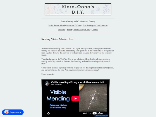 sewing-pages/sewing-video-master-list screenshot