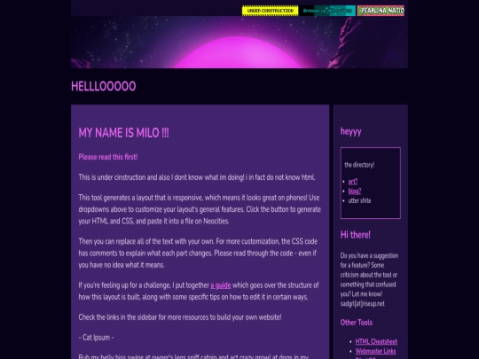 index screenshot