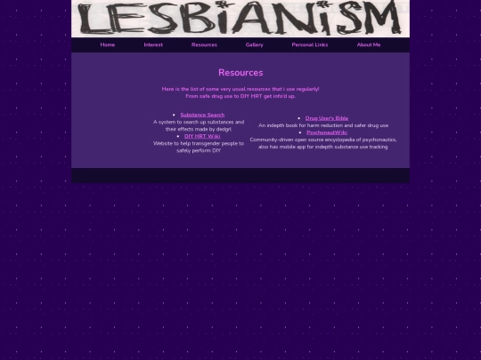 resources screenshot