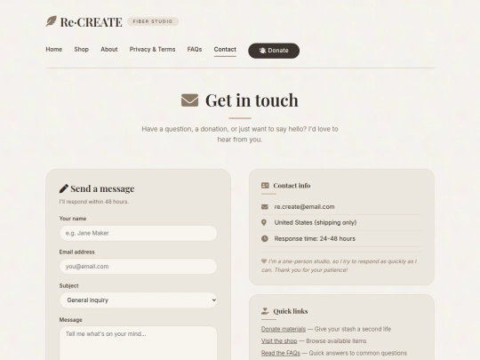 contact screenshot