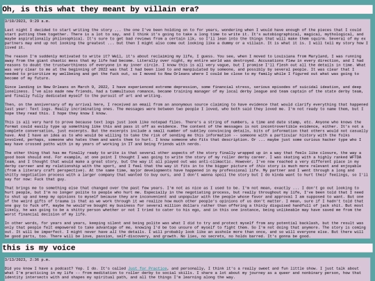 blog screenshot