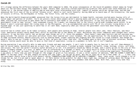 writtenwords/essay2 screenshot