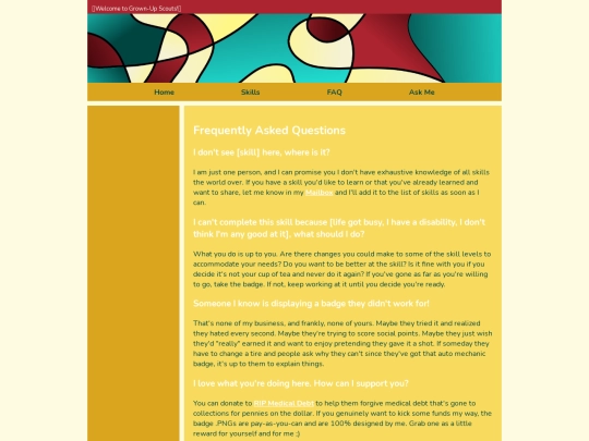 faq screenshot