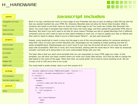 myprojects/javascriptincludes screenshot