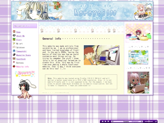 website-info screenshot