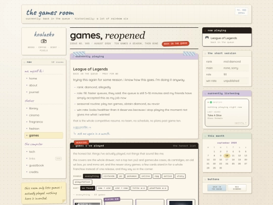 games screenshot