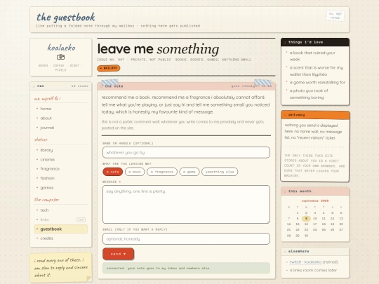 guestbook screenshot