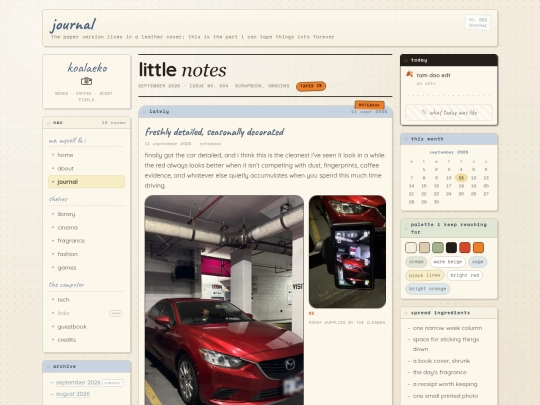 journal screenshot