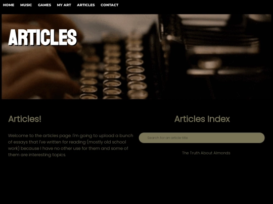 articles screenshot