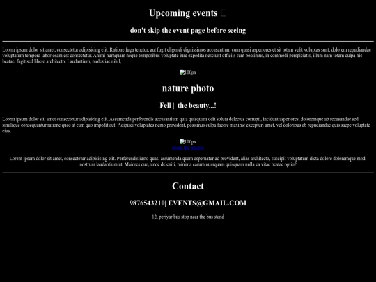 natures/web screenshot