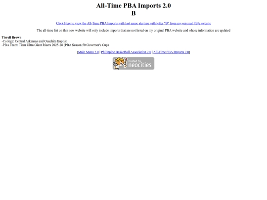 pba/imports/imports_b screenshot