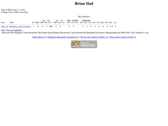 pba/profiles/brianilad screenshot