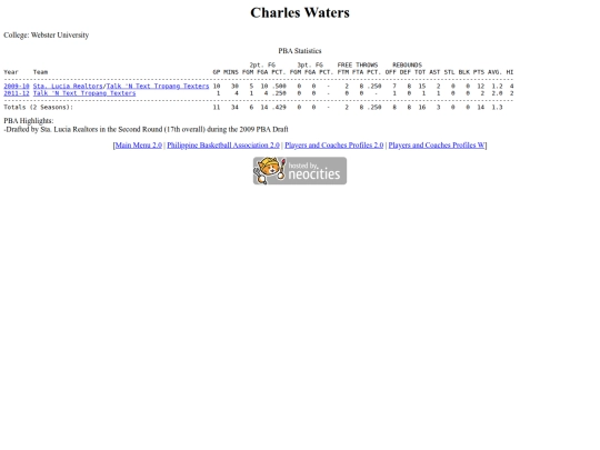 pba/profiles/charleswaters screenshot