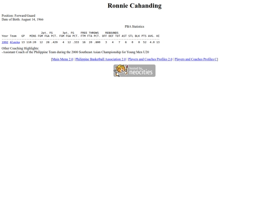pba/profiles/ronniecahanding screenshot