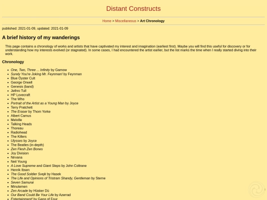 misc/art_chronology screenshot